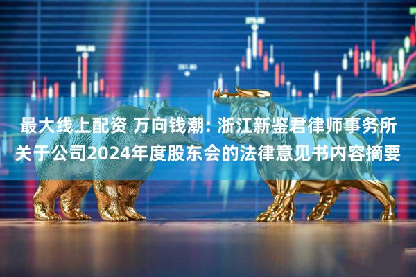 最大线上配资 万向钱潮: 浙江新鉴君律师事务所关于公司2024年度股东会的法律意见书内容摘要